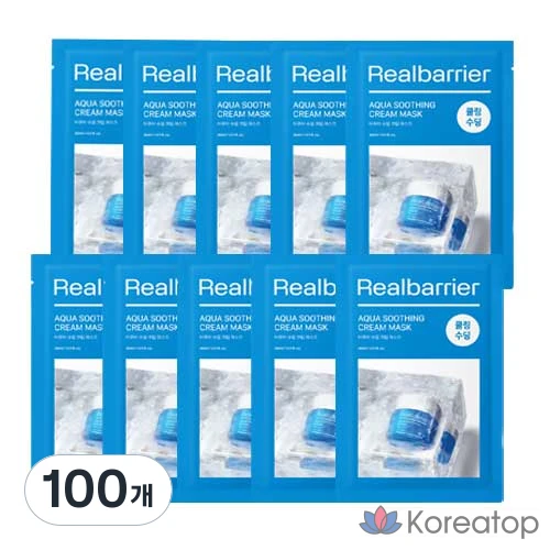Тканевая маска для лица Real Barrier Aqua Soothing Cream Mask, 30 мл, 100 шт.