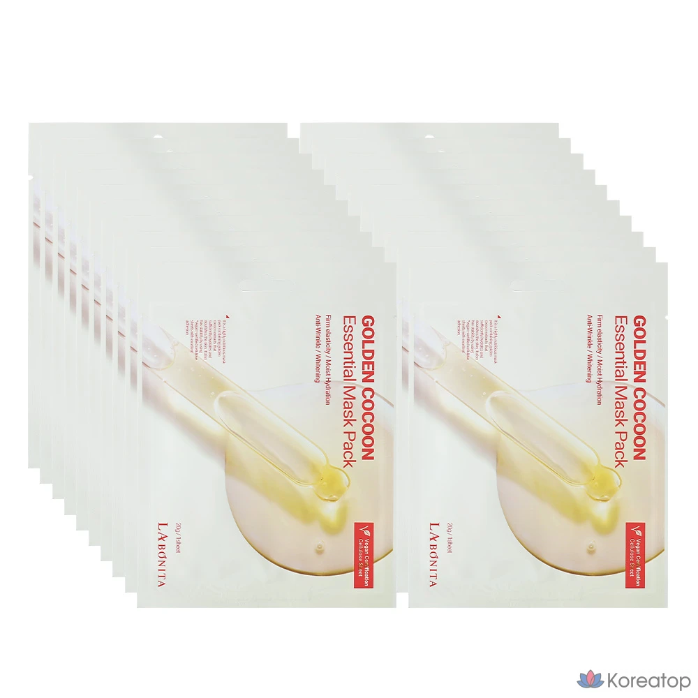 Тканевая маска для лица Labonita Golden Cocoon Essential Mask, 30 шт.