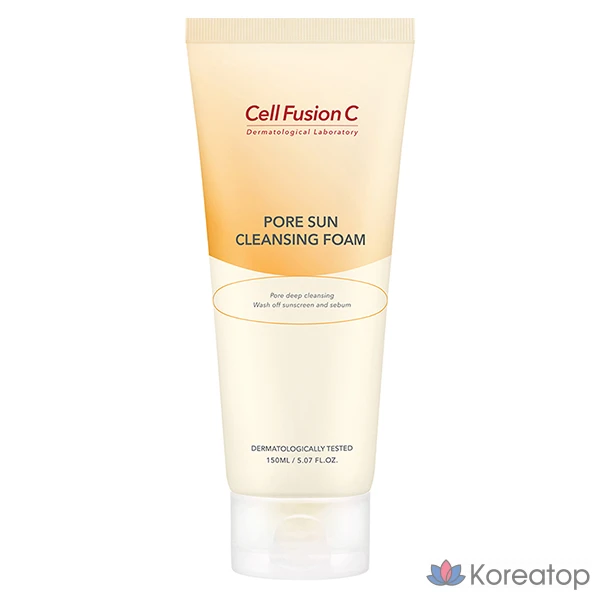 Очищающая пенка CELL FUSION C Pore Sun Cleansing Foam, 150 мл, 1 шт.