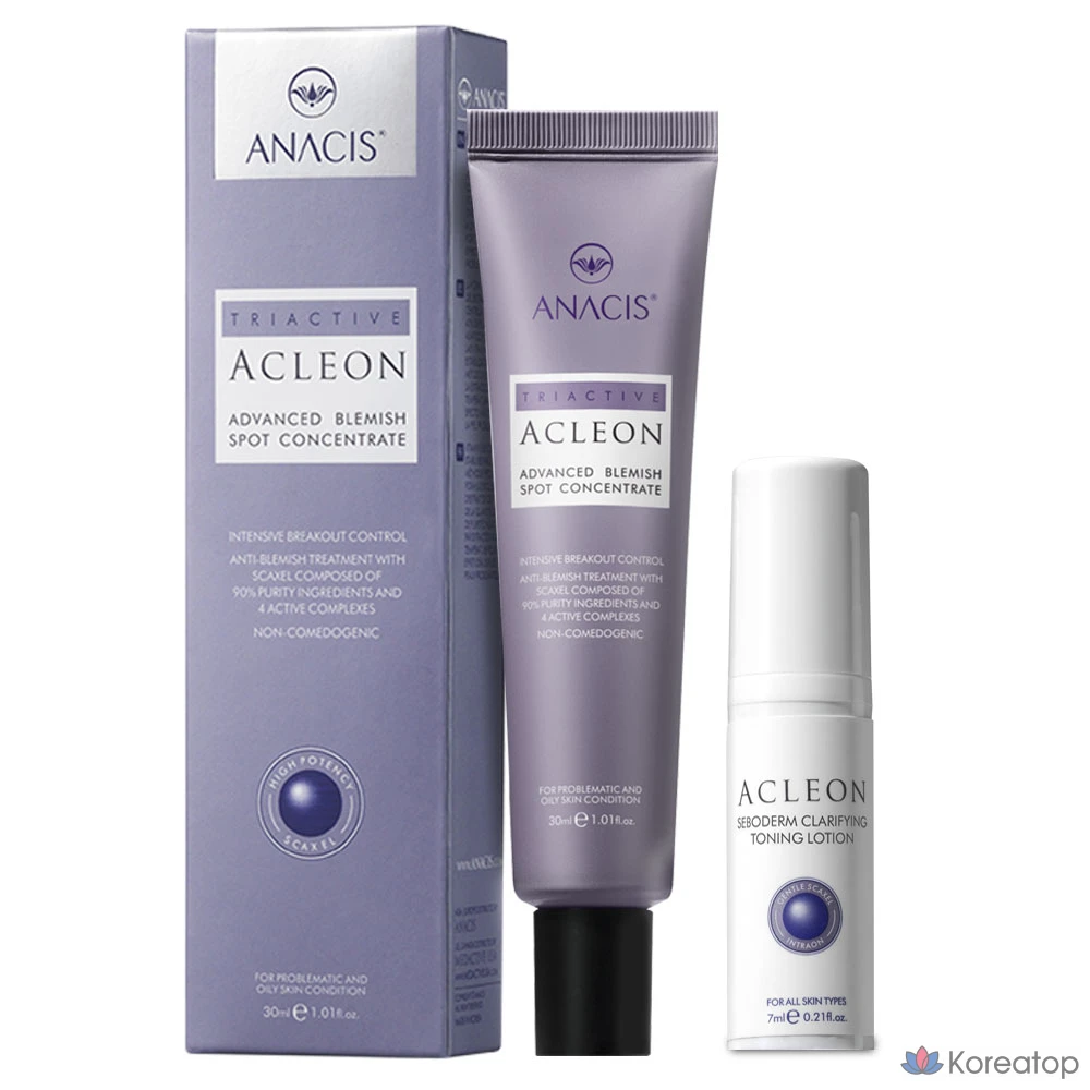 Крем для лица ANACLEON Skin Acne Tea Tree Cica Spot, 30 мл, 1 шт.