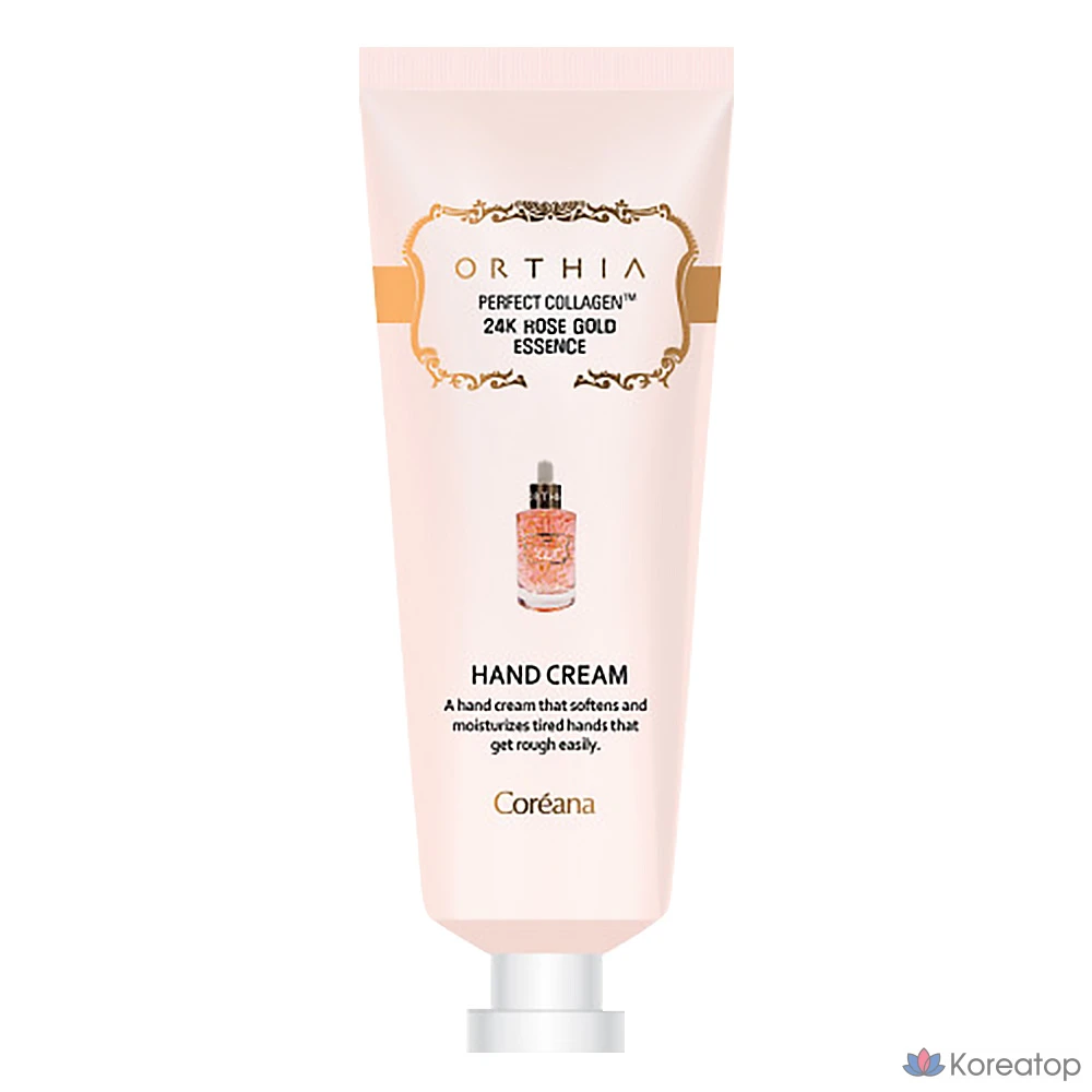 Эссенция для рук Coreana Orcia Perfect Collagen TM 24K Rose Gold Essence Hand Cream, 50 мл, 1 шт.