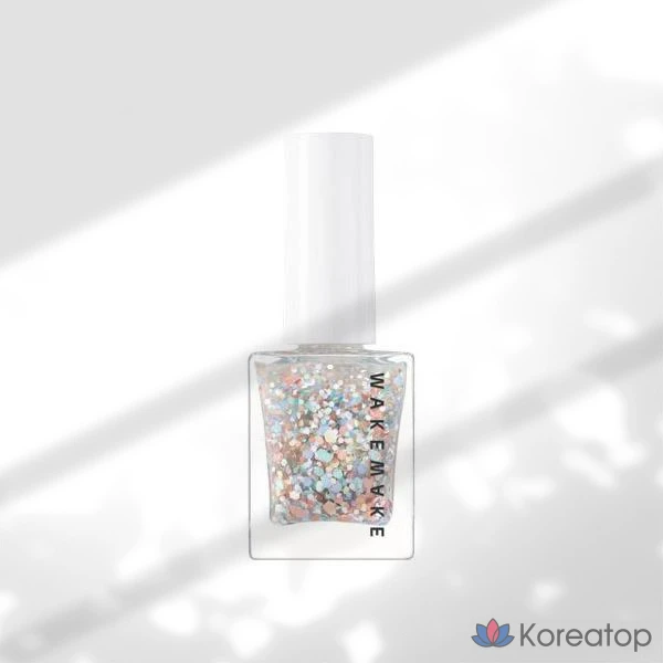 Лак для ногтей WAKEMAKE Nail Gun Glitter, оттенок 54 Confetti Balloon, 8 мл, 1 шт.