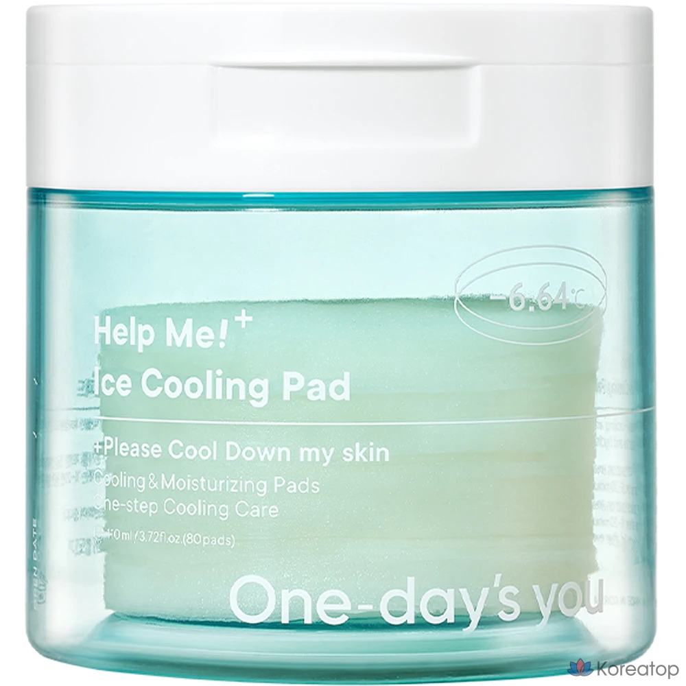 Пэды для ухода за кожей вокруг глаз One-Day's You Help Me Ice Cooling Pads, 80 шт.