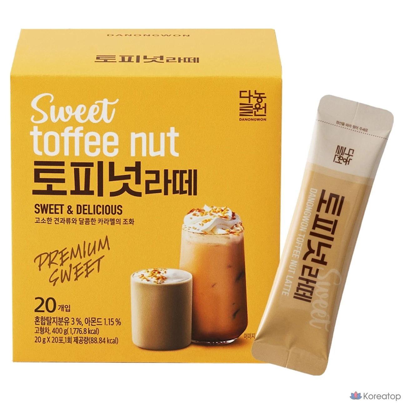 Латте Danongwon Toffee Nut Latte, 20 г, 20 шт.