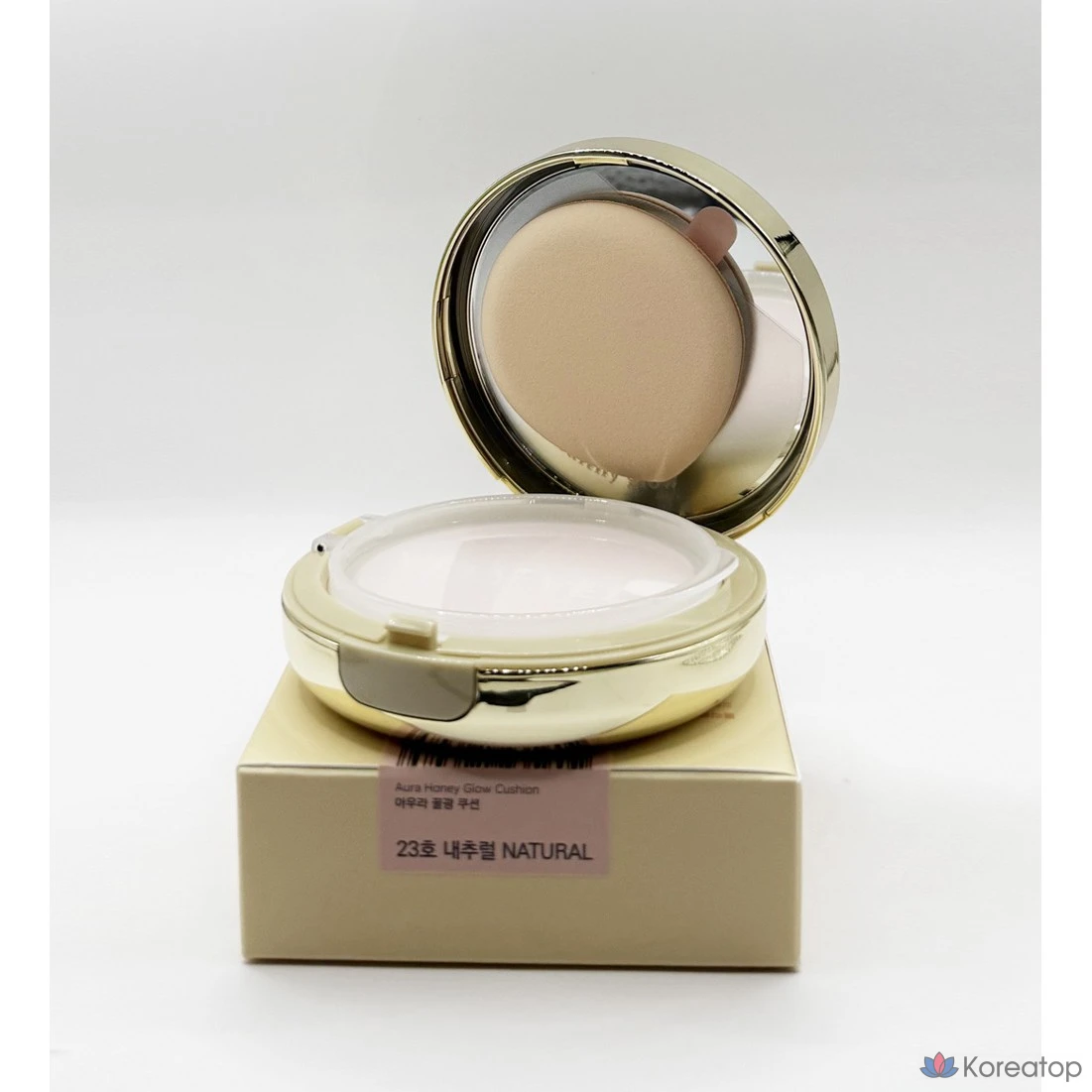 Кушон Vely Vely Aura Honey Glow Cushion Foundation, оттенок 23 Natural, 15 г, 1 шт.