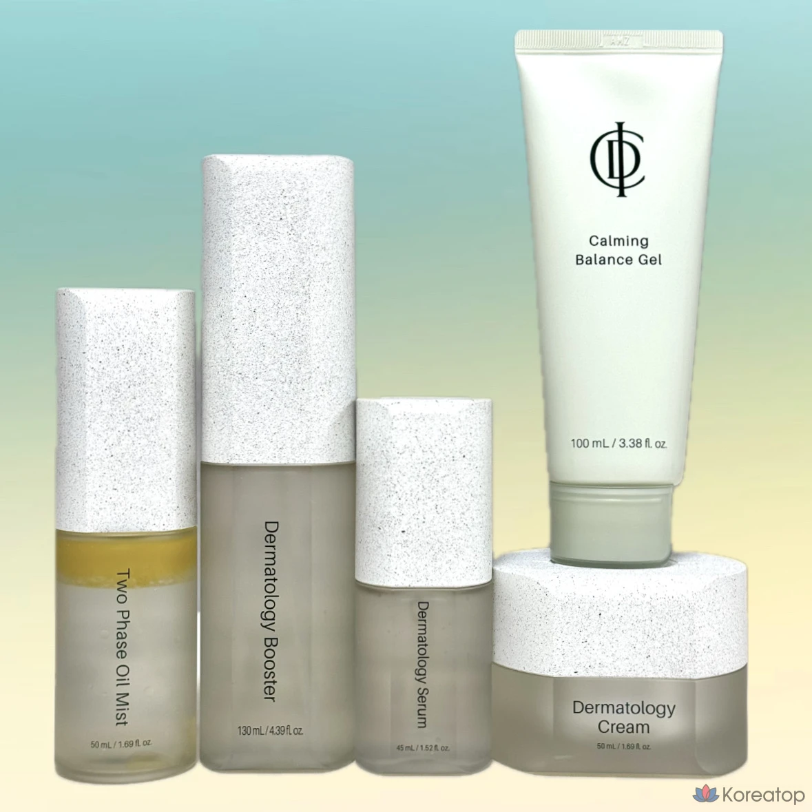 Набор для ухода Incellderm Dermatology First 5-piece Set (Booster + Serum + Active Cream + Calming Balance Gel + Oil Mist), 1 шт.