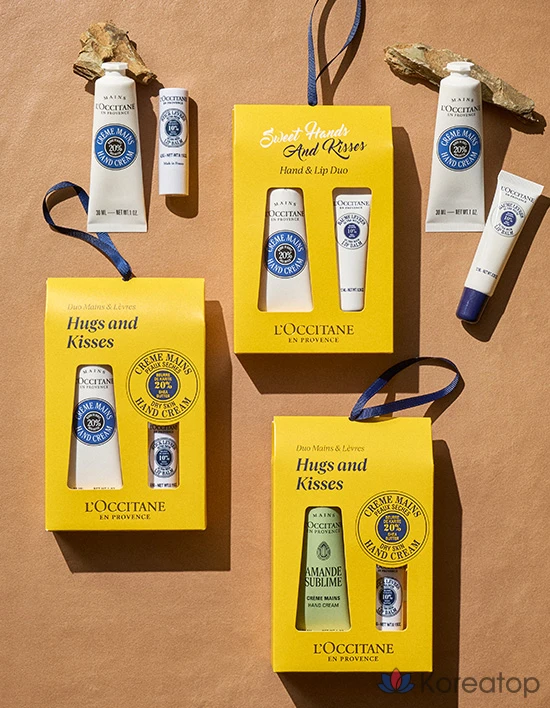 Крем для рук и бальзам для губ Loccitane Shea Butter Hand Cream &amp; Shea Lip Balm Duo (Karite Confort), 2 шт.