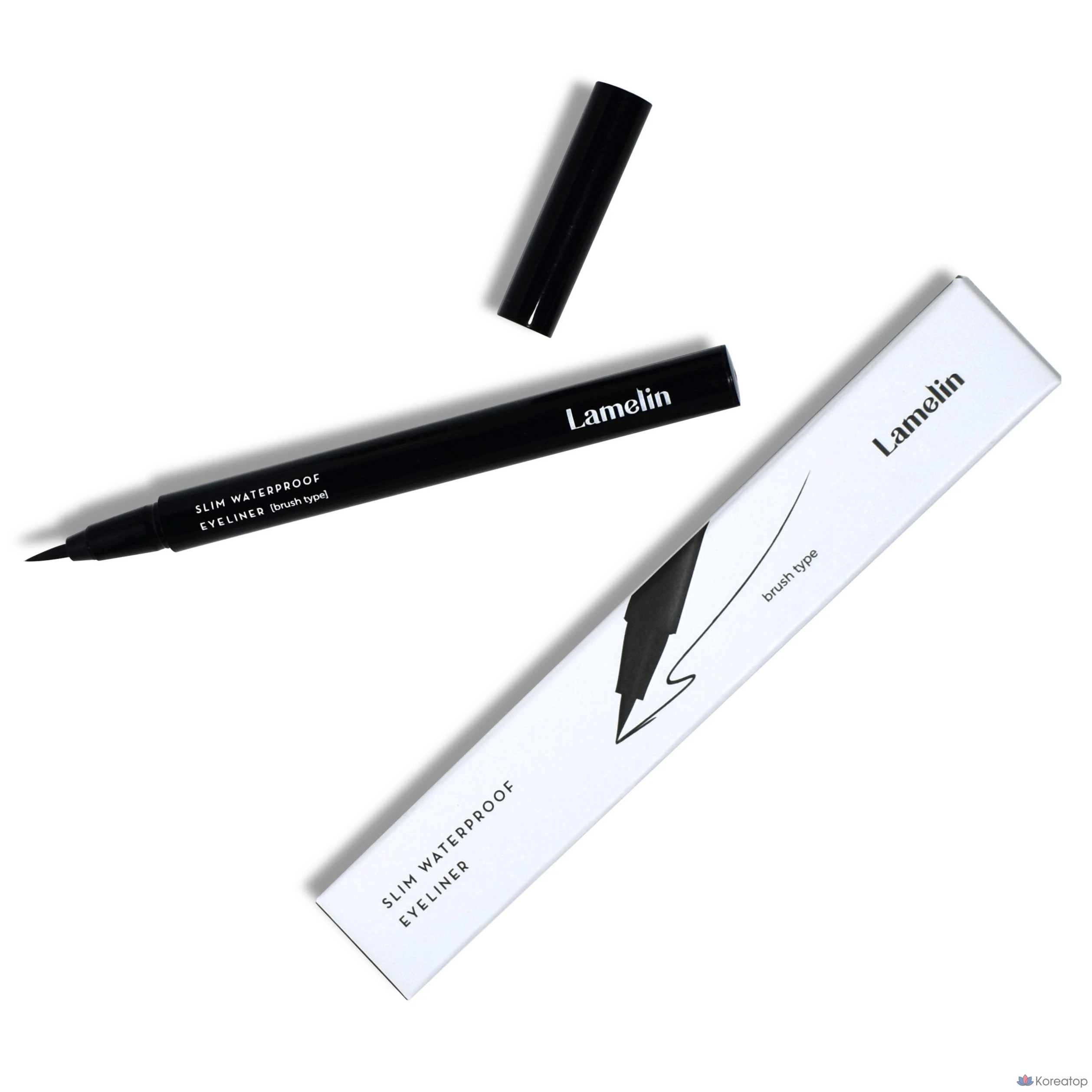 Айлайнер Lamelin Slim Waterproof Eyeliner, оттенок Black, 0.5 г, 1 шт.