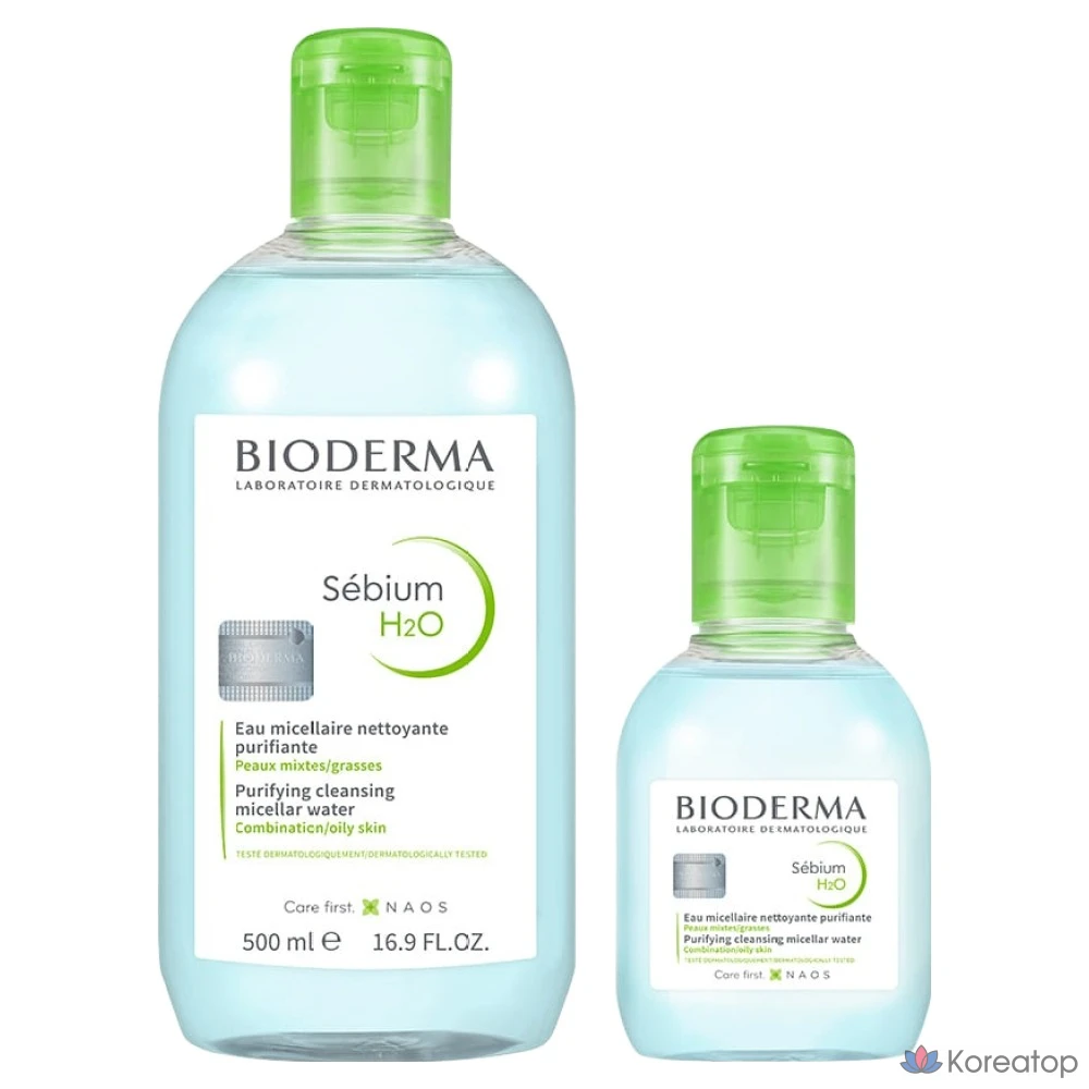 Набор для ухода Bioderma Sebium H2O Cleansing Water 2-piece Set (500 мл + 100 мл), 1 шт.