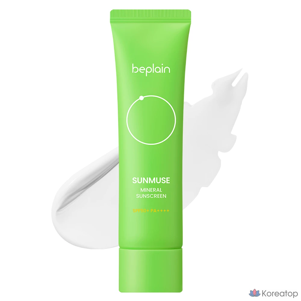 Солнцезащитный крем Beplain Sunmuse Mineral Green Sun Cream SPF50+ PA++++, 50 мл, 1 шт.