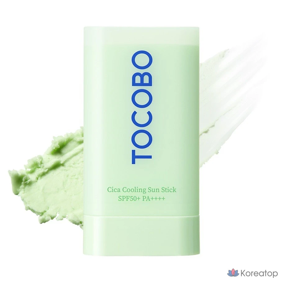 Солнцезащитный стик Tocobo Cica Cooling Sun Stick SPF50+ PA++++, 18 г, 1 шт.