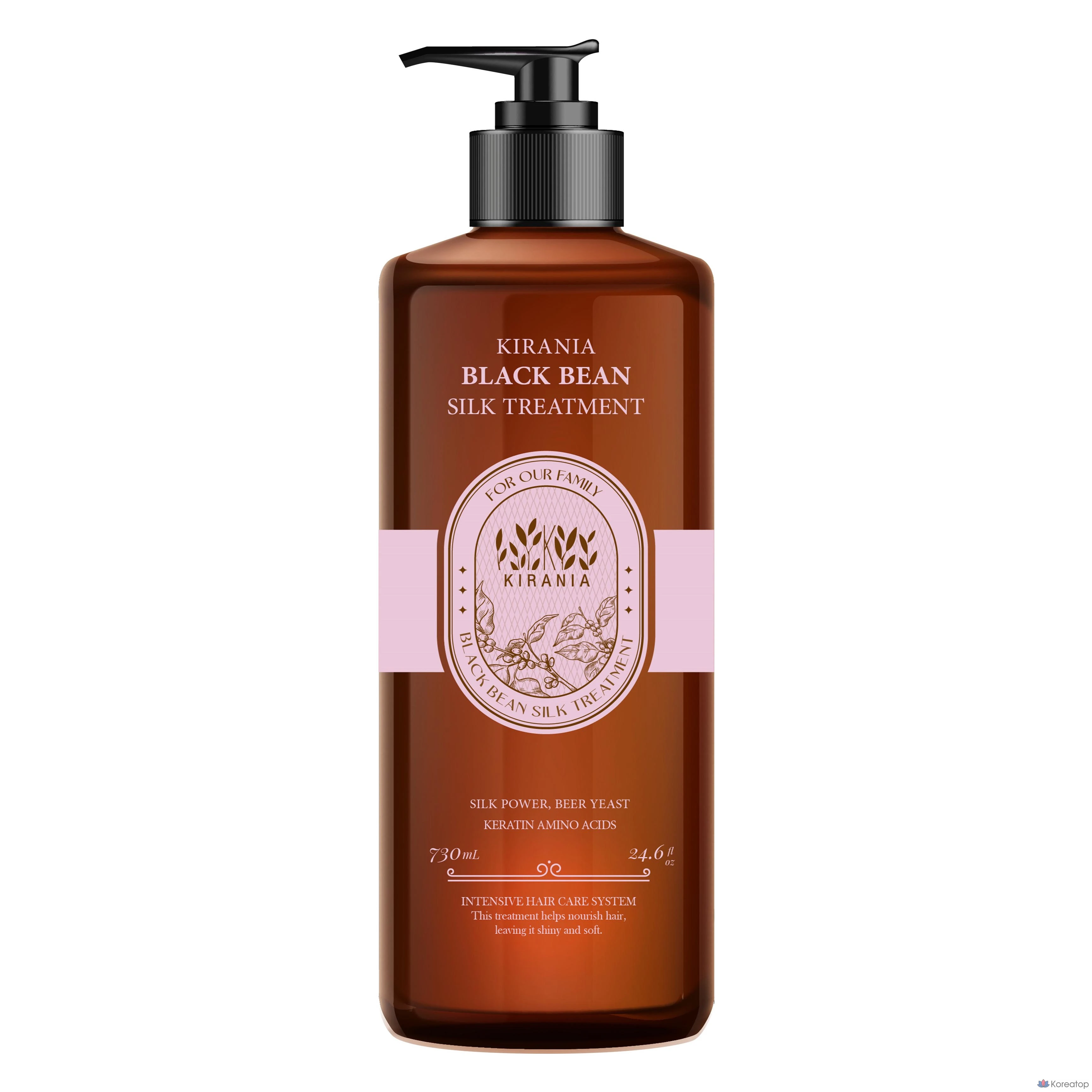 Триатмент для волос Kirania Black Bean Silk Treatment, 730 мл, 1 шт.