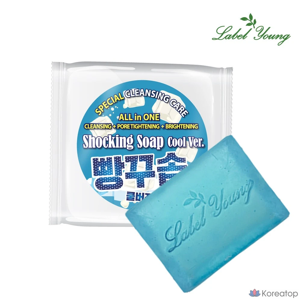 Очищающее мыло Label Young Pangkku Sop Cool Version Cleansing Soap, 100 г, 1 шт.