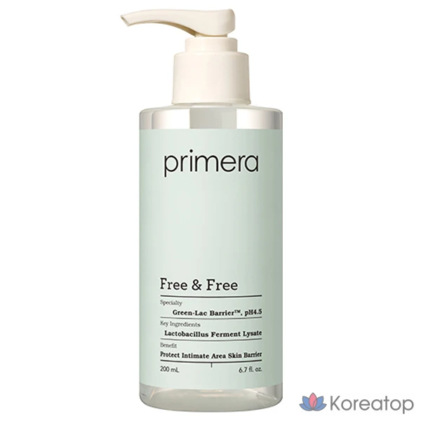 Гель для интимной гигиены PRIMERA Free & Free Feminine Wash, 200 мл, 1 шт.