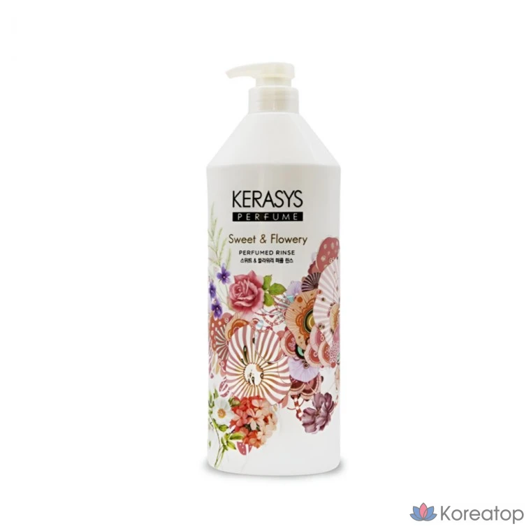 Кондиционер-ополаскиватель KeraSys Sweet &amp; Flowery Perfume Rinse, 1 л, 1 шт.