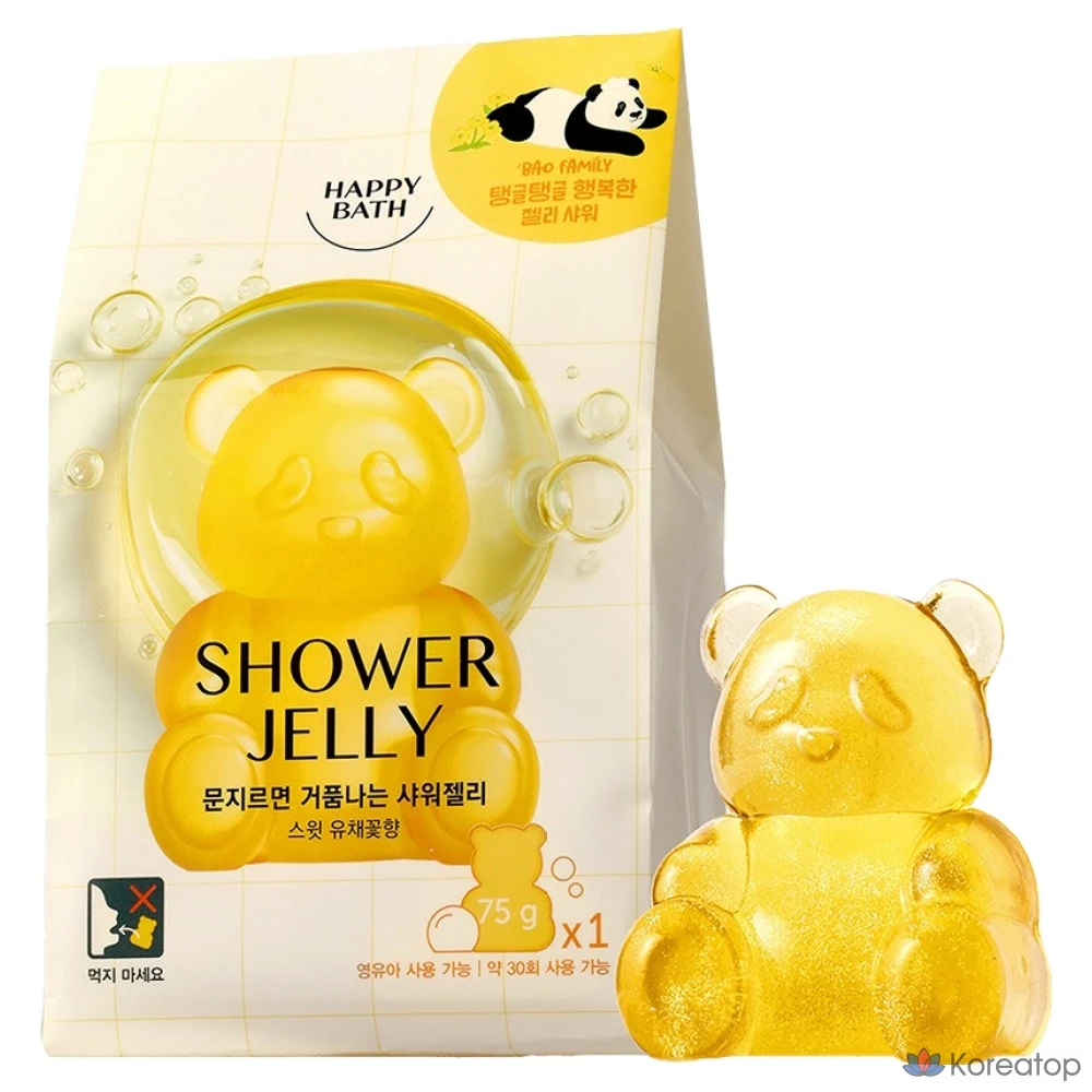 Гель для душа Happy Bath Bao Family Original Collection Shower Jelly Body Wash, аромат рапса, 75 г, 1 шт.