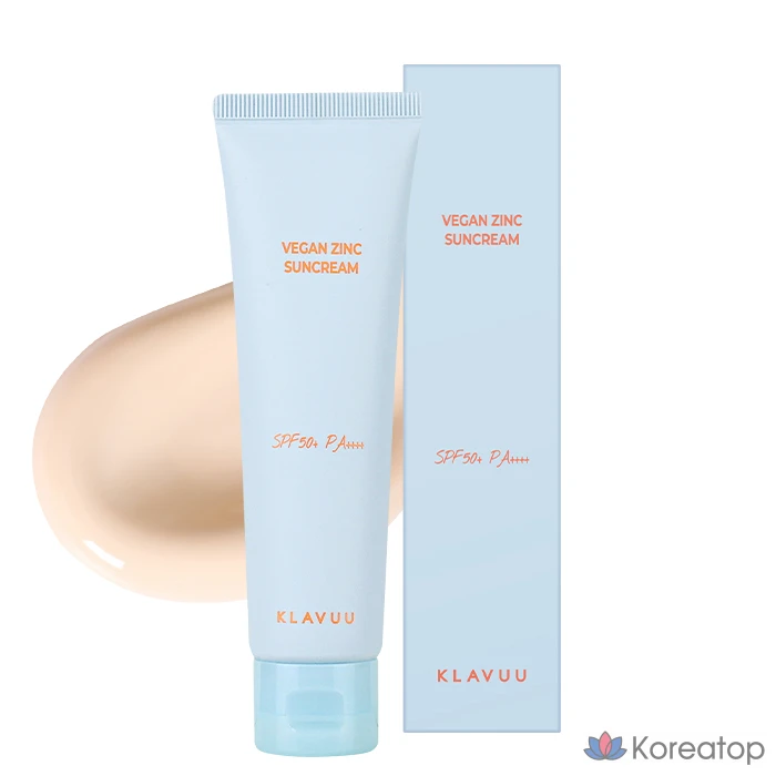 Солнцезащитный крем Klavuu Vegan Zinc Sun Cream SPF50+ PA++++, 50 мл, 1 шт.