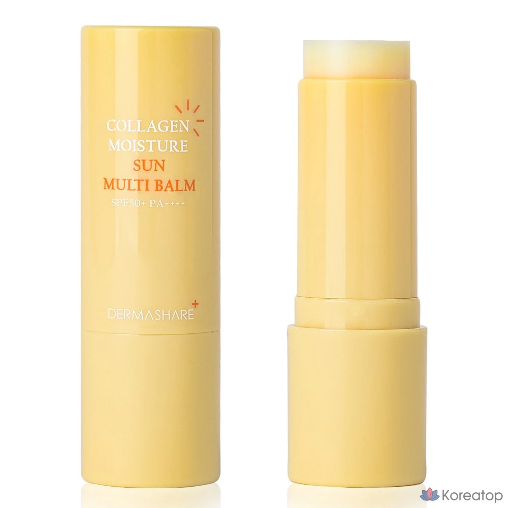 Солнцезащитный бальзам Dermashare Collagen Moisture Sun Multi Balm SPF50+ PA++++, 11 г, 1 шт.
