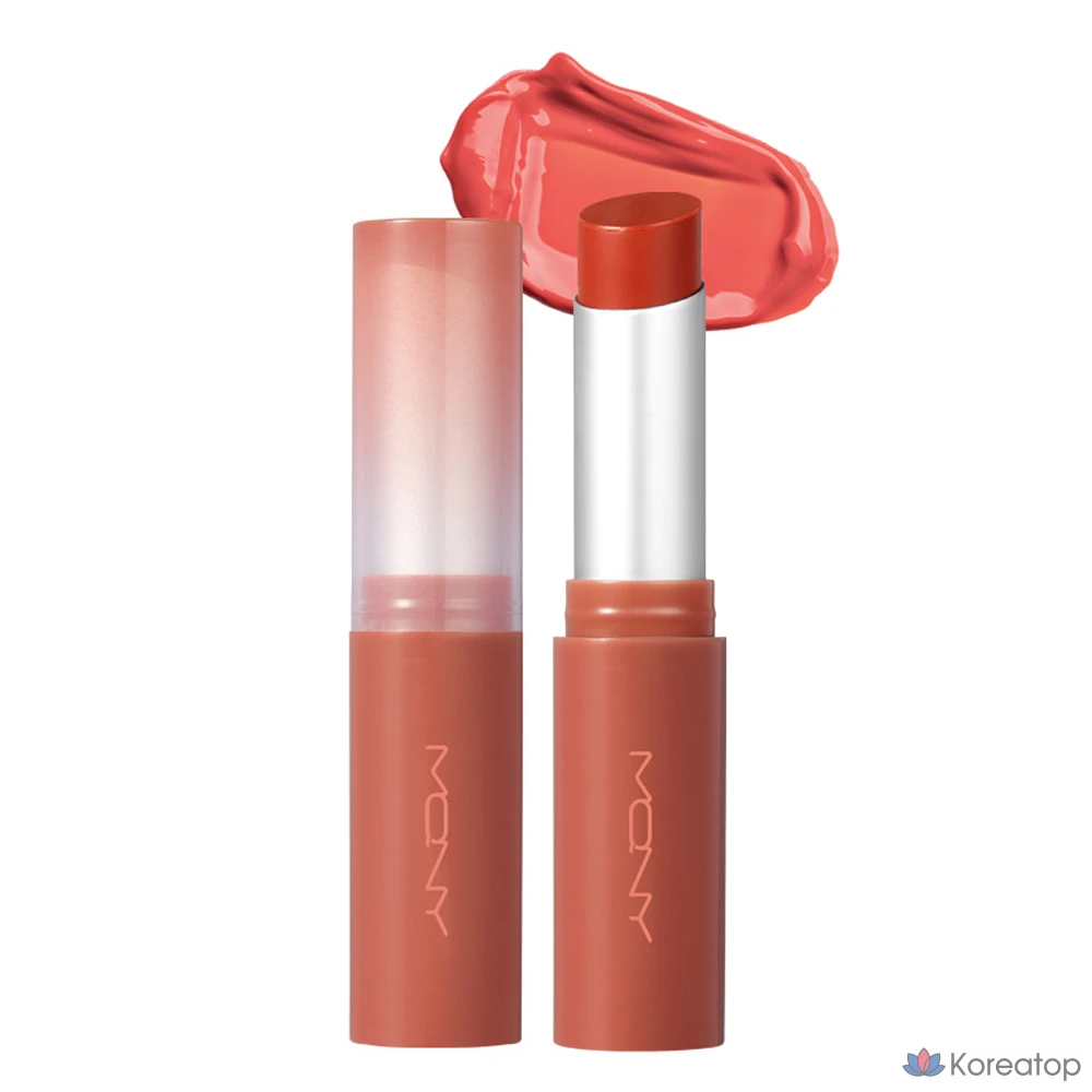 Губная помада Mqny Glow Melting Lipstick, оттенок 03 Peach Fuzz, 3.5 г, 1 шт.