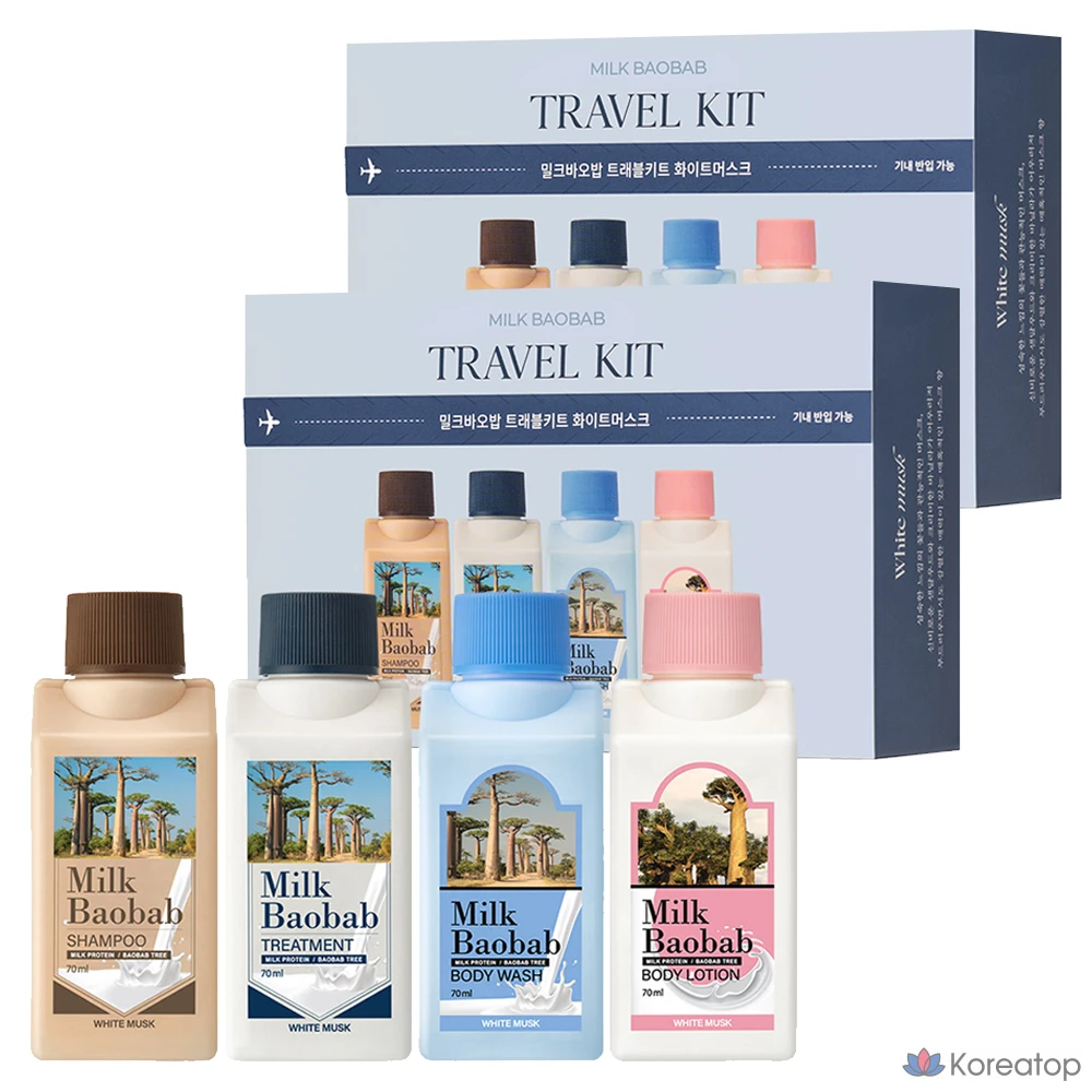 Набор для ухода Milk Baobab White Musk Travel Kit, 2 шт.