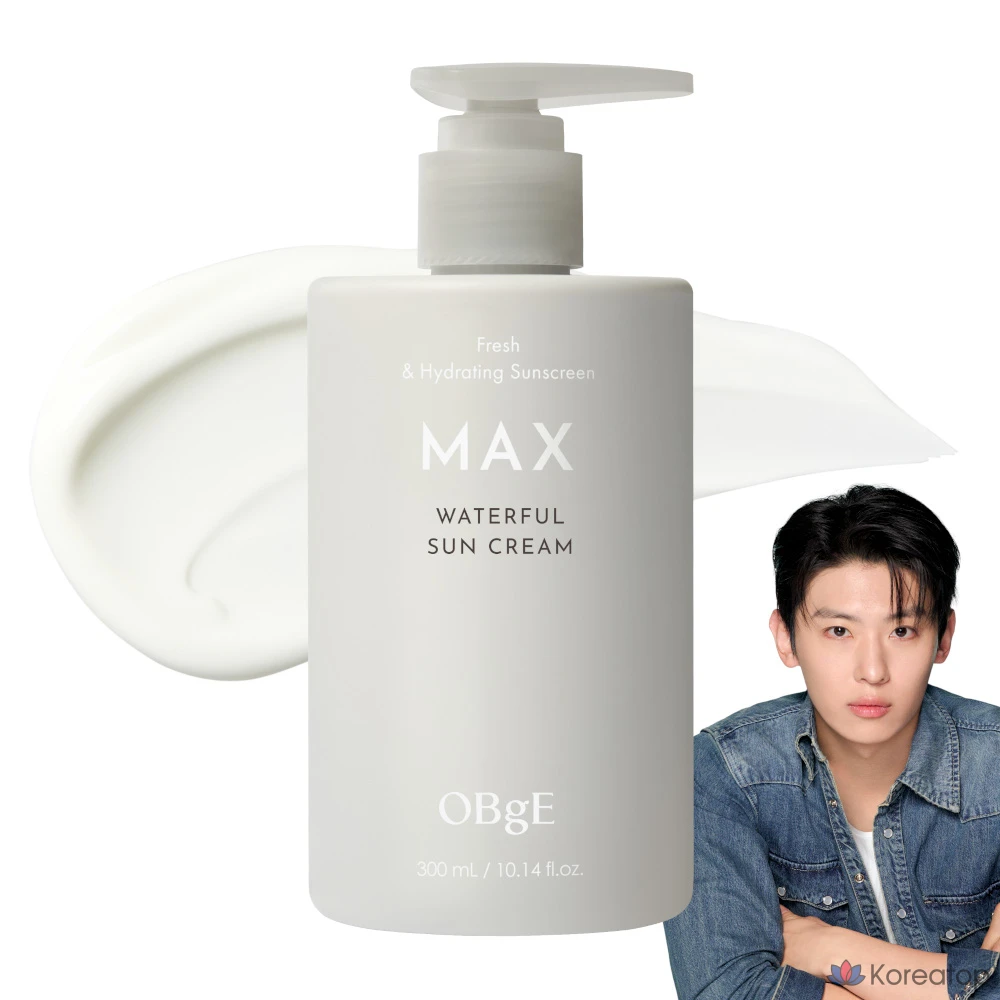 Солнцезащитный крем OBge Max Waterful Sun Cream SPF 50+ PA++++, 300 мл, 1 шт.