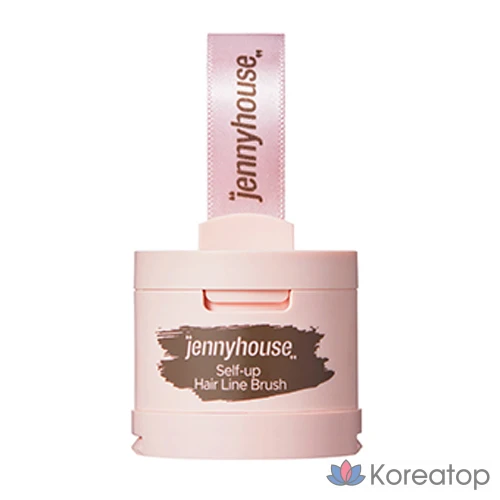 Браш для волос JennyHouse Self-Up Hairline Brush, оттенок Natural Brown, 4 г, 1 шт.