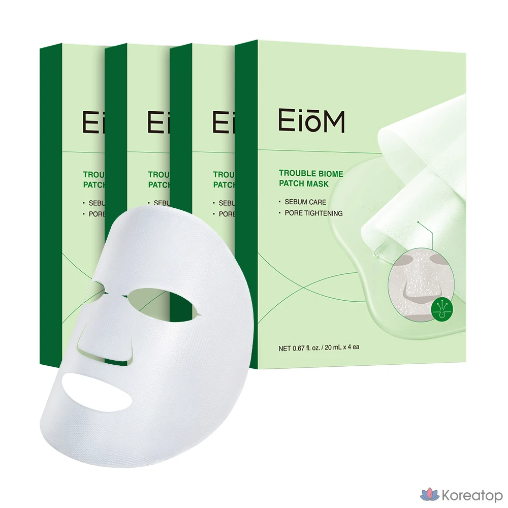 Тканевая маска для лица EIOM Trouble Biome Patch Mask, 4 шт.