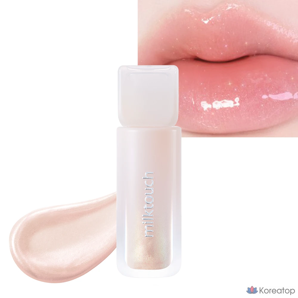 Блеск для губ Milk Touch Dew Stain Sheer Aurora Gloss, оттенок 01 Honey Dew, 4 мл, 1 шт.