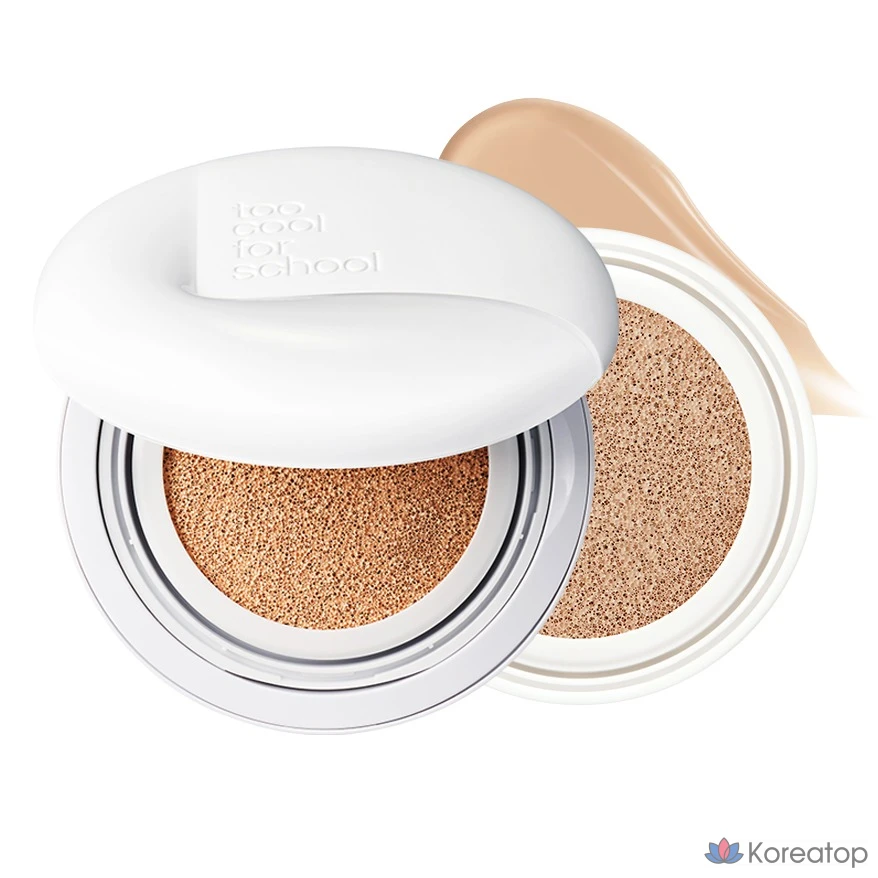 Кушон Too Cool For School Fixing Cover Fit Cushion, оттенок 23 Beige, 12 г + рефилл, 1 шт.