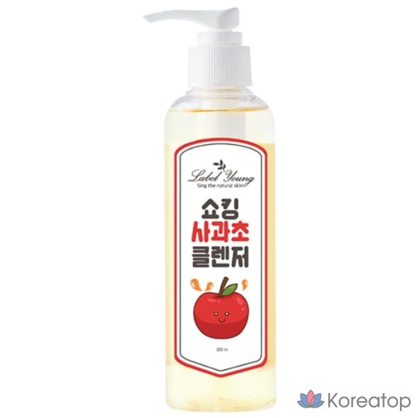 Классическое очищающее средство Label Young Shocking Apple Vinegar Cleanser, 200 мл, 1 шт.