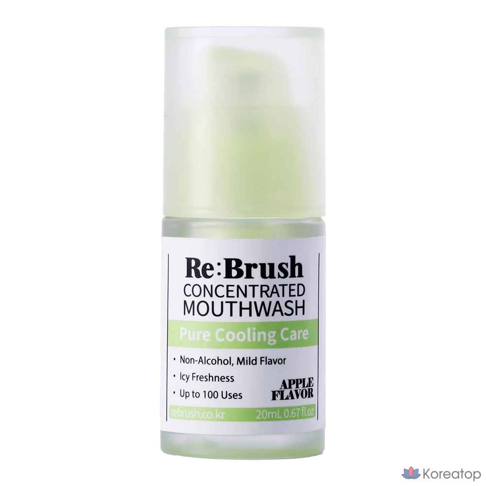 Ополаскиватель для полости рта Re:Brush Leo J Developed Juice Concentrated Gargle Green Apple, 20 мл, 1 шт.
