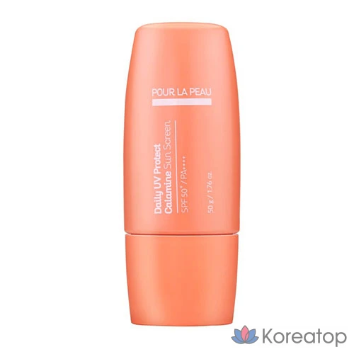 Солнцезащитный крем Pour La Peau Daily UV Protect Calamine Sunscreen, 50 г, 1 шт.