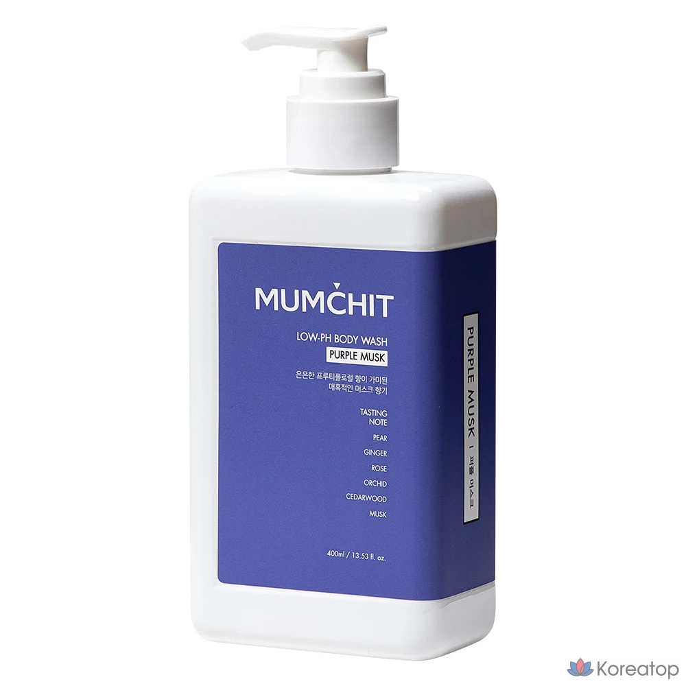Очищающий гель для душа MUMCHIT Low pH Body Wash Purple Musk, 400 мл, 1 шт.