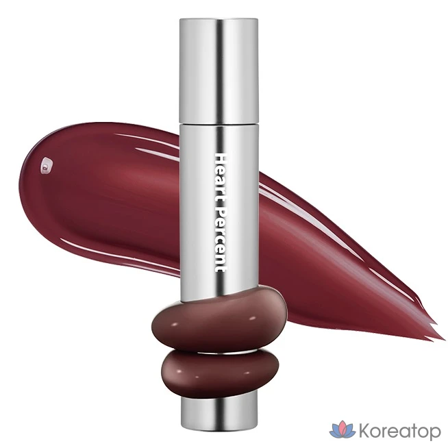 Тинт для губ Heart percent Dot On Mood One Way Glowy Lip Tint, оттенок 12 Midnight Lips, 4 г, 1 шт.