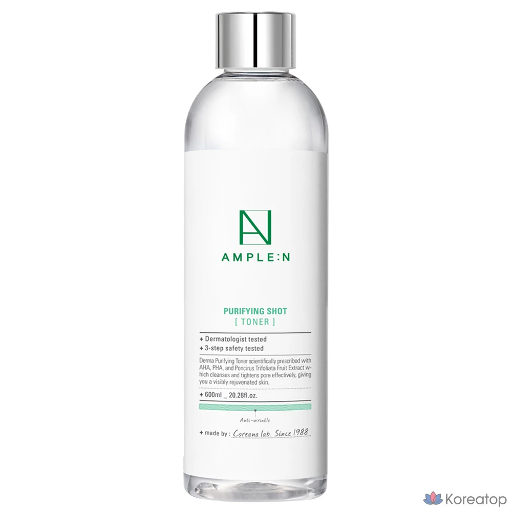 Тонер AMPLE:N Purifying Shot Toner, 600 мл, 1 шт.