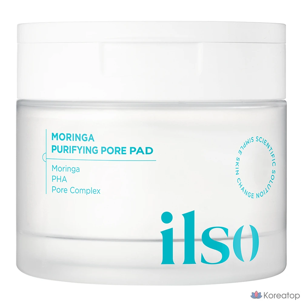 Пэды для лица Ilso Moringa Purifying Pore Pad, 160 мл, 60 шт.