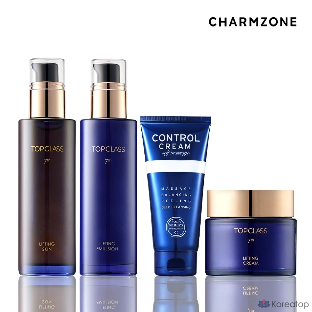 Набор для ухода Charmzone Top Class Lifting 4-piece Set (Toner + Emulsion + Lifting Cream + Control Cream), 1 шт.
