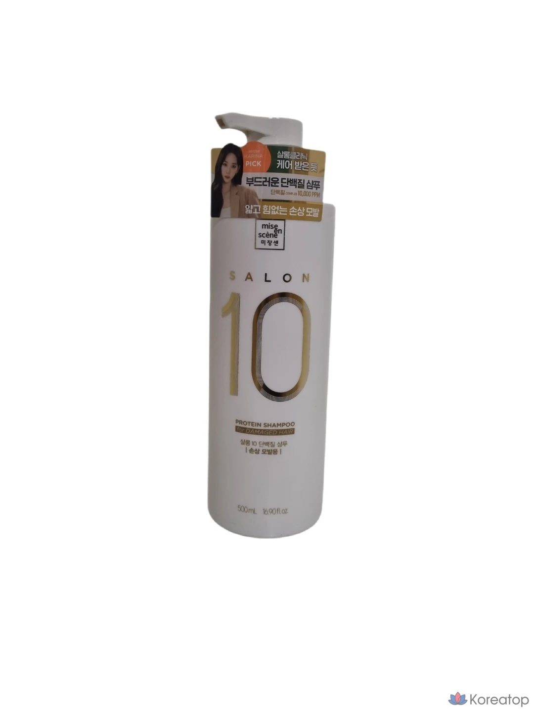 Шампунь Mise en Scene Salon 10 Protein Shampoo для поврежденных волос, 500 мл, 1 шт.
