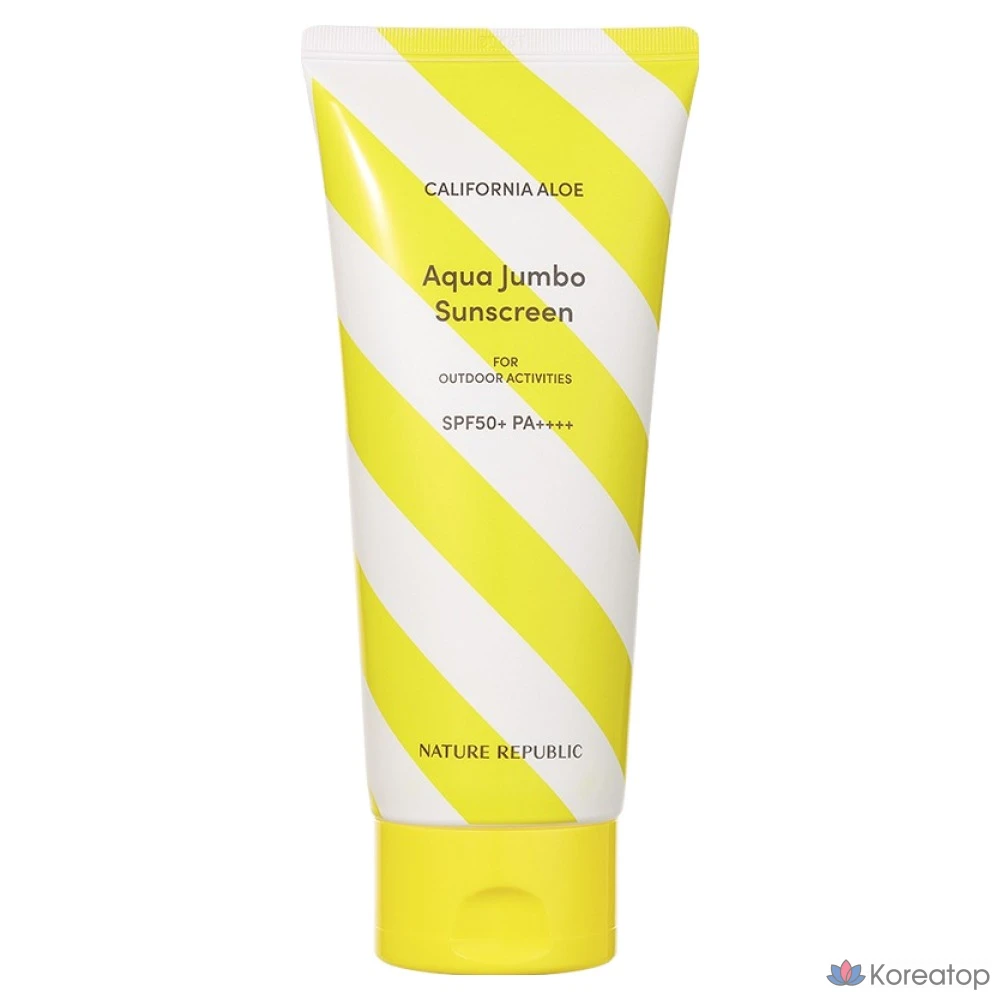 Солнцезащитный крем Nature Republic California Aloe Aqua Jumbo Sun Lotion SPF50+ PA++++, 250 мл, 1 шт.