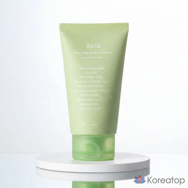 Очищающая пенка Abib Pore Clay Pack Cleanser Houttuynia Cordata Charcoal Pack To Foam, 150 мл, 1 шт.