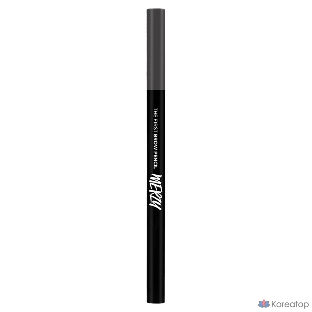 Карандаш для бровей MERZY The First Brow Pencil, оттенок B4 Stone Gray, 0.25 г, 1 шт.