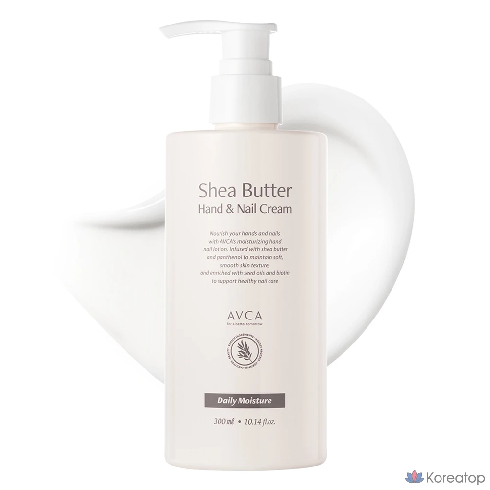 Крем для рук и ногтей AVCA Shea Butter Daily Moisture, 300 мл, 1 шт.
