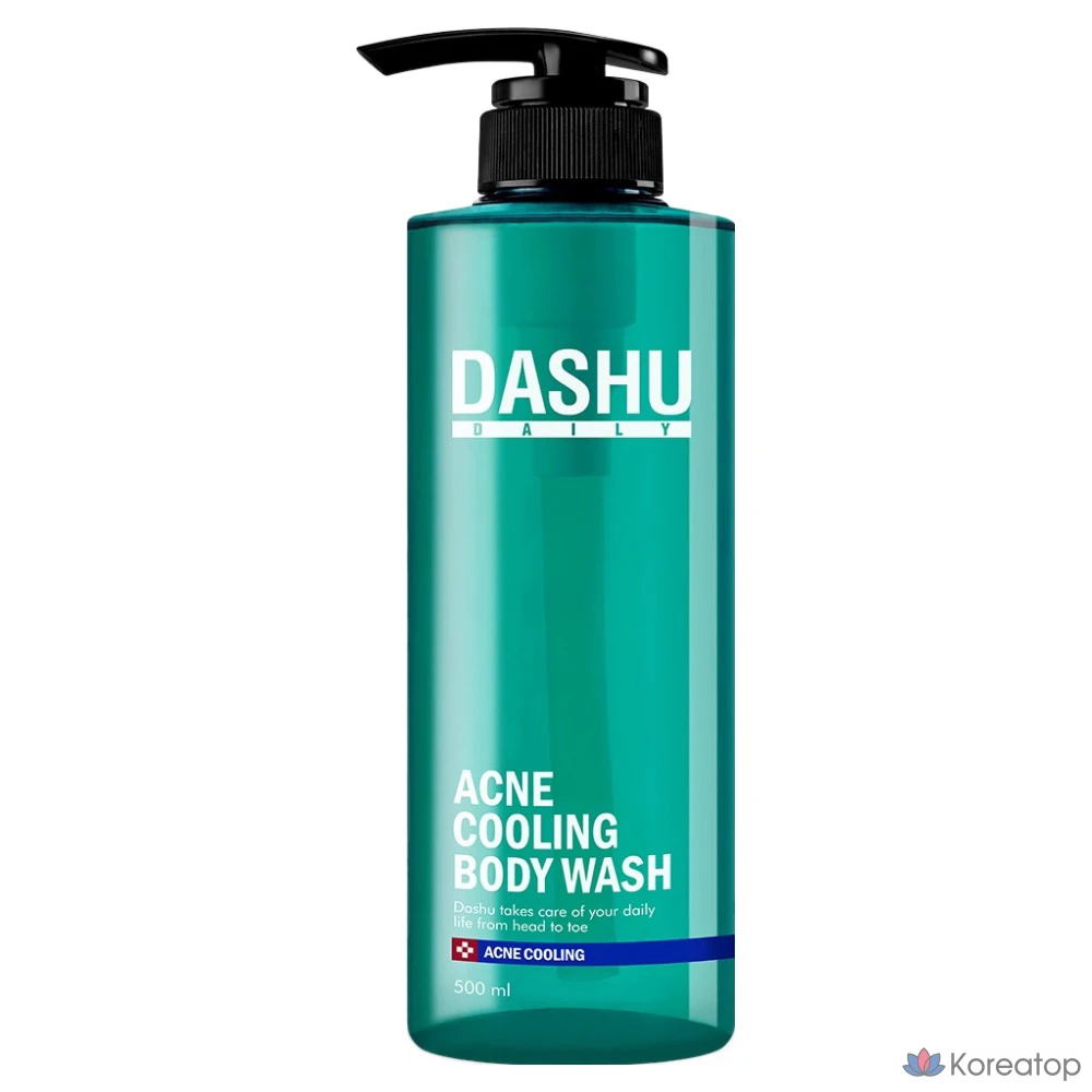Гель для душа DASHU Daily Acne Cooling Body Wash, 500 мл, 1 шт.