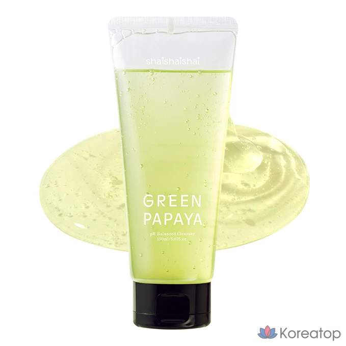 Гидрофильное масло SHAISHAISHAI Green Papaya pH Balanced Cleanser, 150 мл, 1 шт.