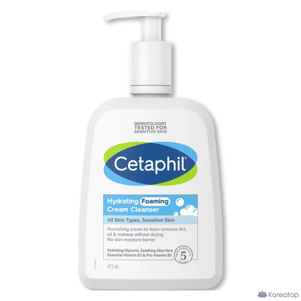 Очищающий крем-пенка Cetaphil Hydrating Foaming Cream Cleanser, 473 мл, 1 шт.