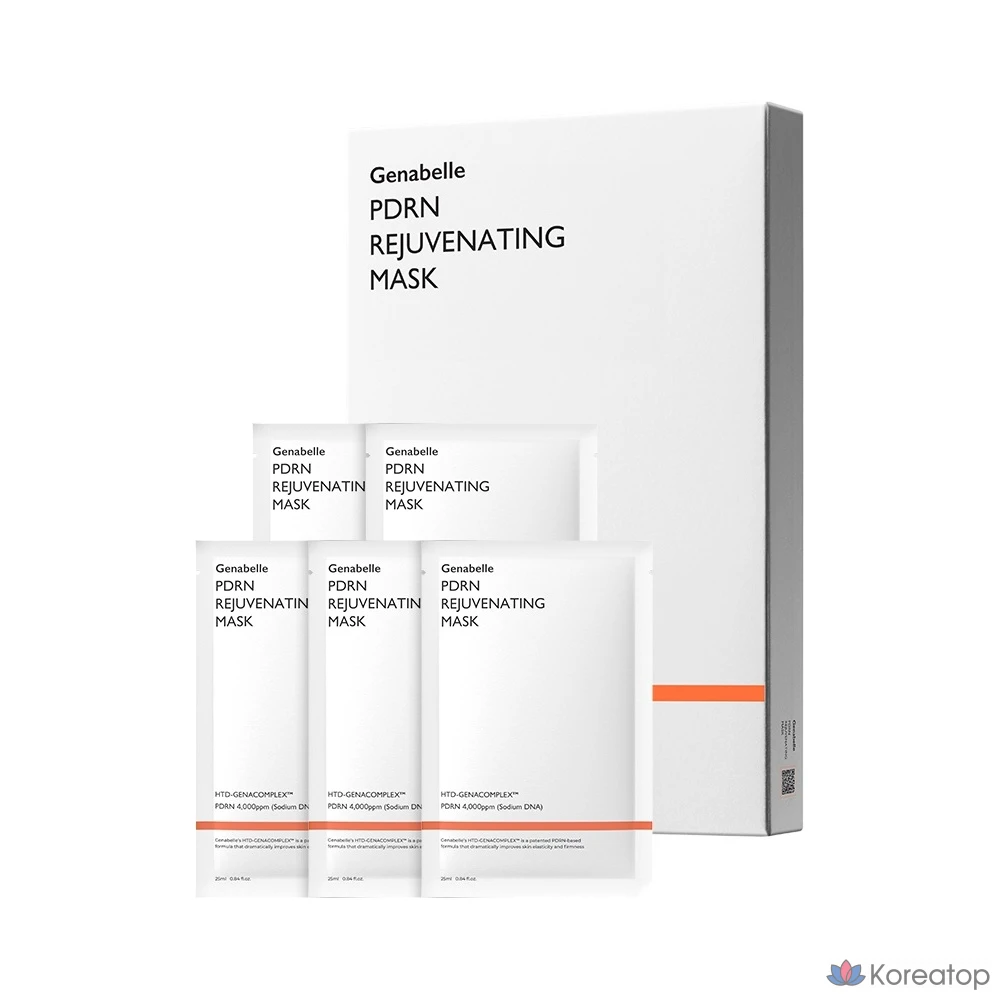 Тканевая маска для лица Genabelle PDRN Salmon Injection Mask, 5 шт.