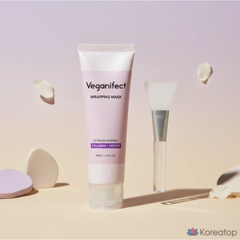 Тканевая маска для лица Veganifect Slow &amp; Aging Low Molecular Collagen Pack, 1 шт.