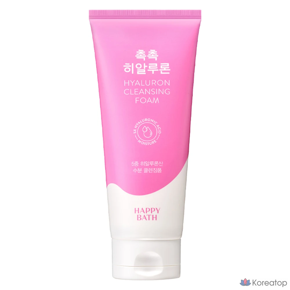 Очищающая пенка Happy Bath Moist Hyaluron Cleansing Foam, 200 г, 1 шт.