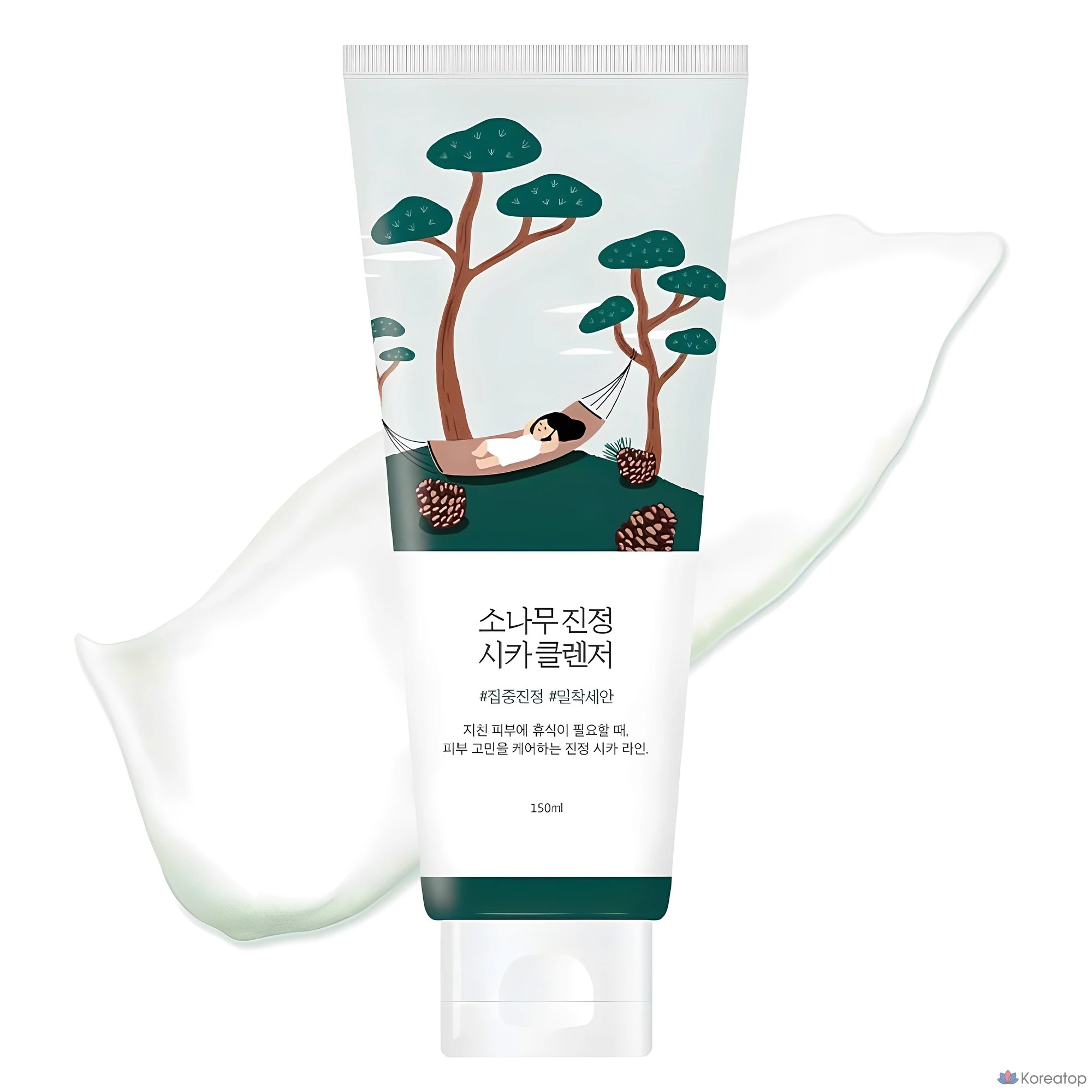 Очищающее средство Round Lab Pine Calming Cica Cleanser, 150 мл, 1 шт.