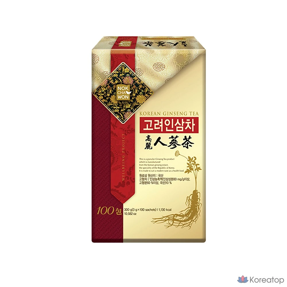 Чай Nokchawon Korean Ginseng Tea, 300 г, 100 шт.